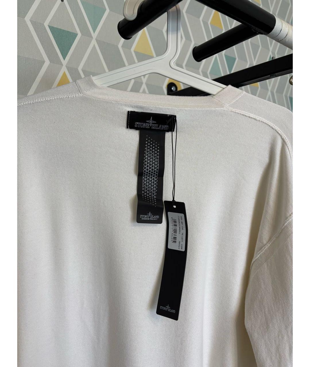 STONE ISLAND SHADOW PROJECT Белый хлопковый джемпер / свитер, фото 3