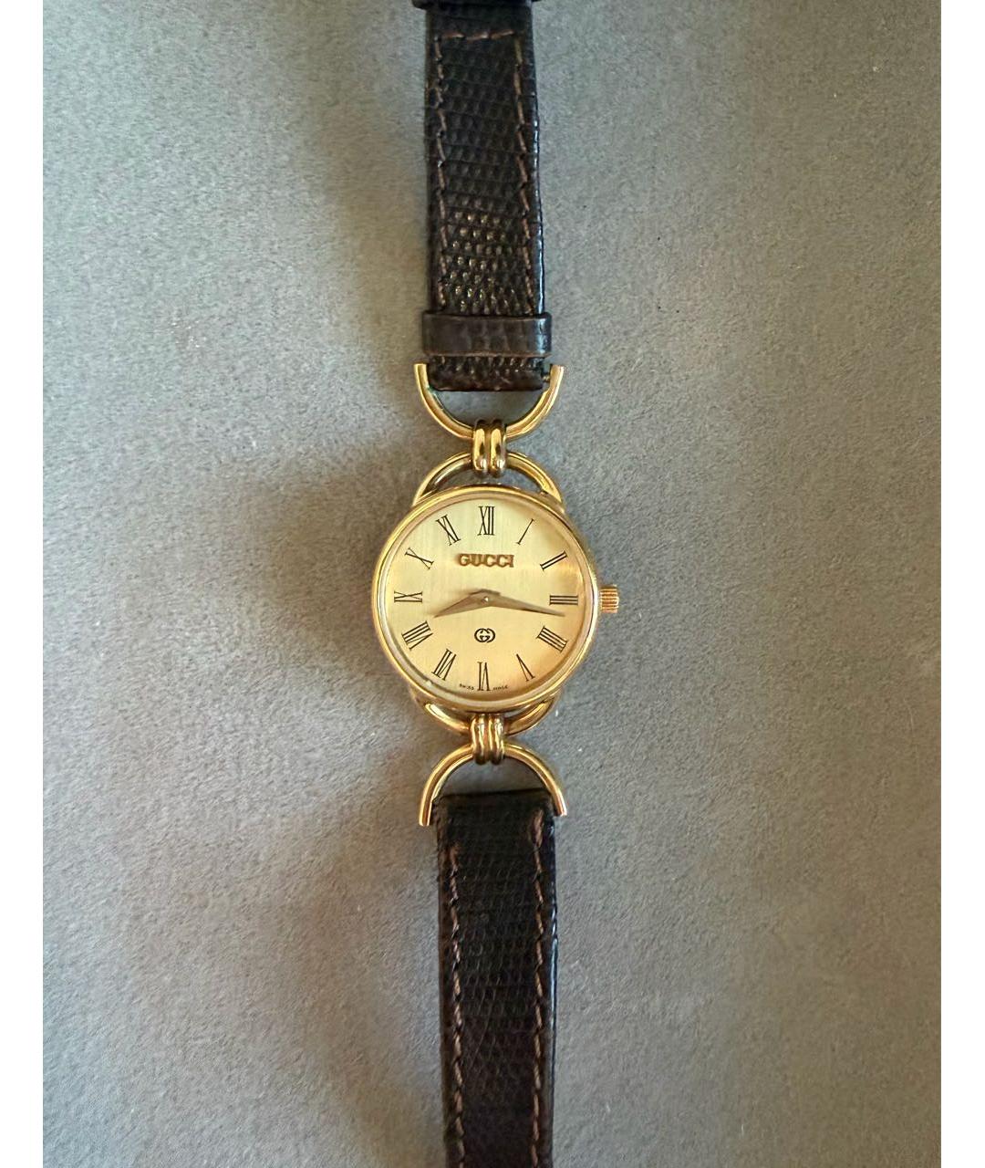 GUCCI Золотые позолоченные часы, фото 4
