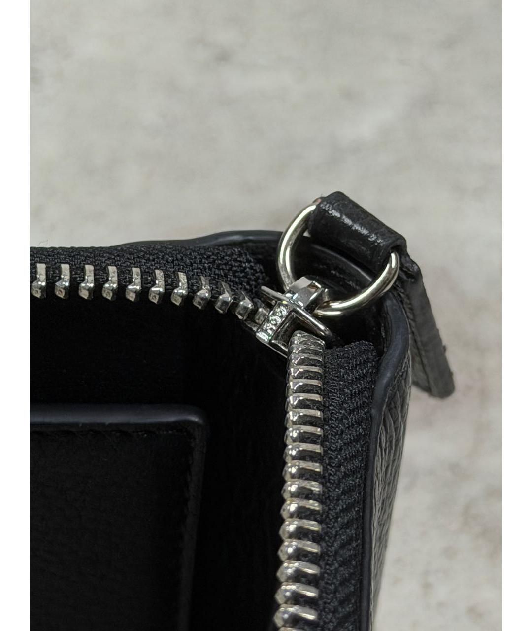 VIVIENNE WESTWOOD Черный кожаный кошелек, фото 8
