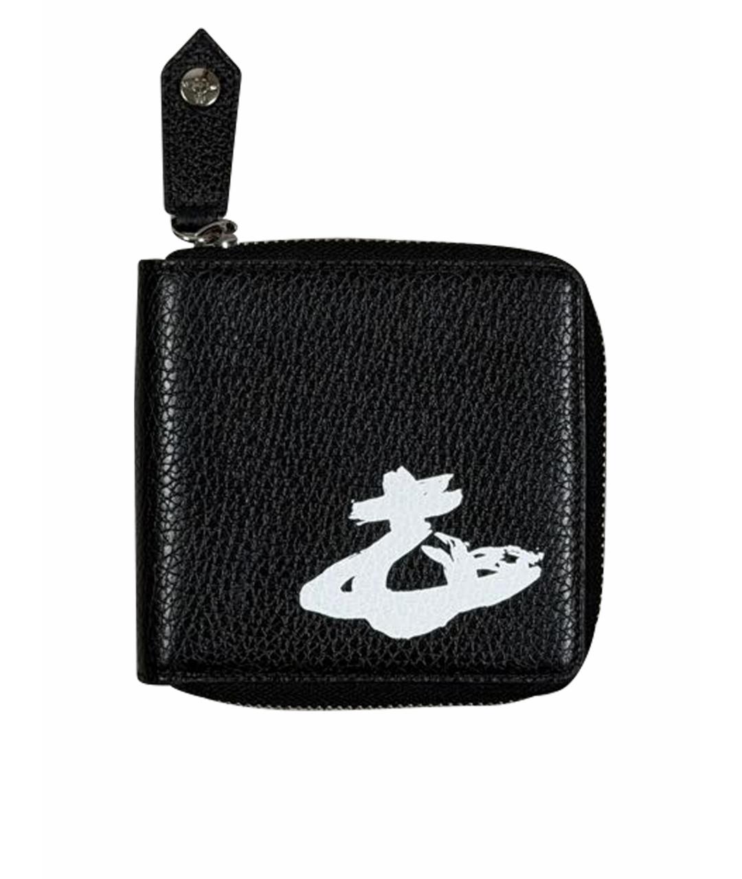 VIVIENNE WESTWOOD Черный кожаный кошелек, фото 1