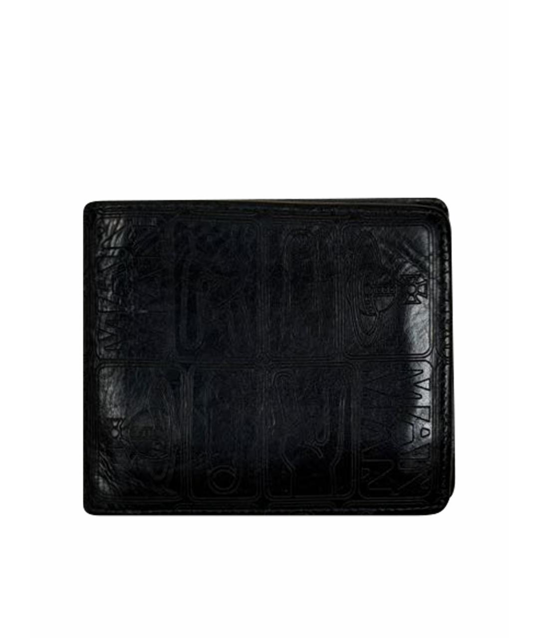 VIVIENNE WESTWOOD Черный кожаный кошелек, фото 1