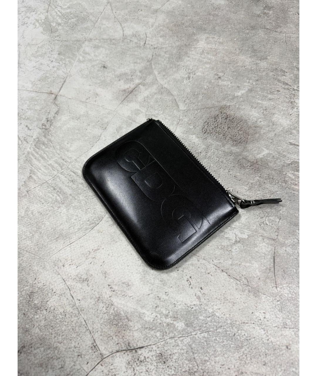 COMME DES GARÇONS Черный кожаный кошелек, фото 6