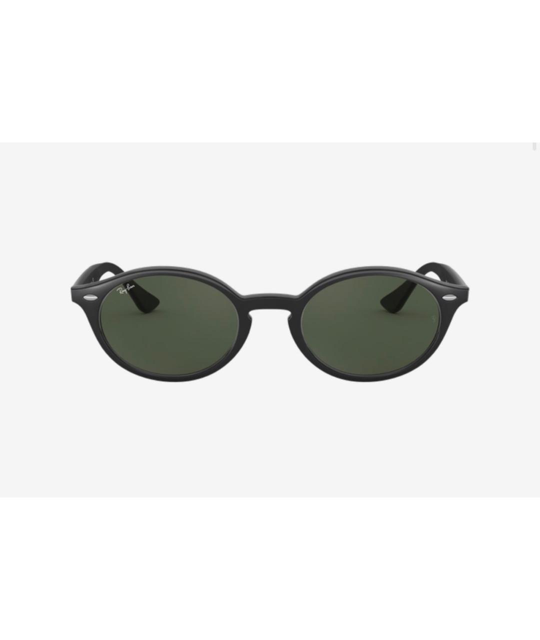 RAY BAN Черные пластиковые солнцезащитные очки, фото 2