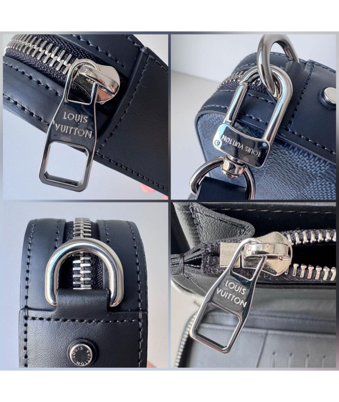 LOUIS VUITTON Синяя барсетка, фото 8