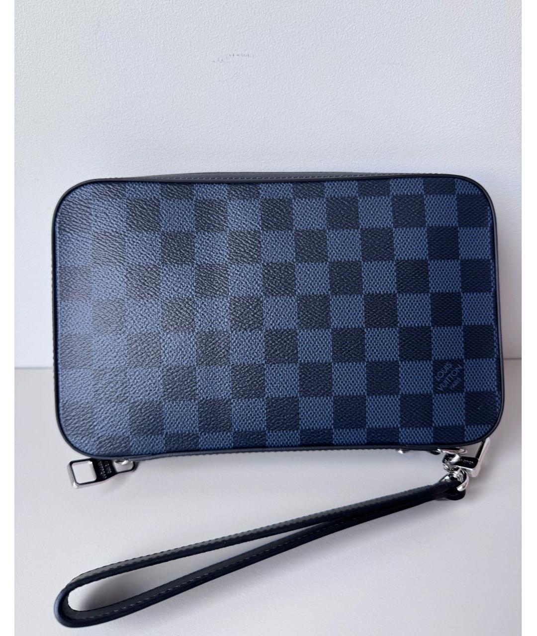 LOUIS VUITTON Синяя барсетка, фото 3