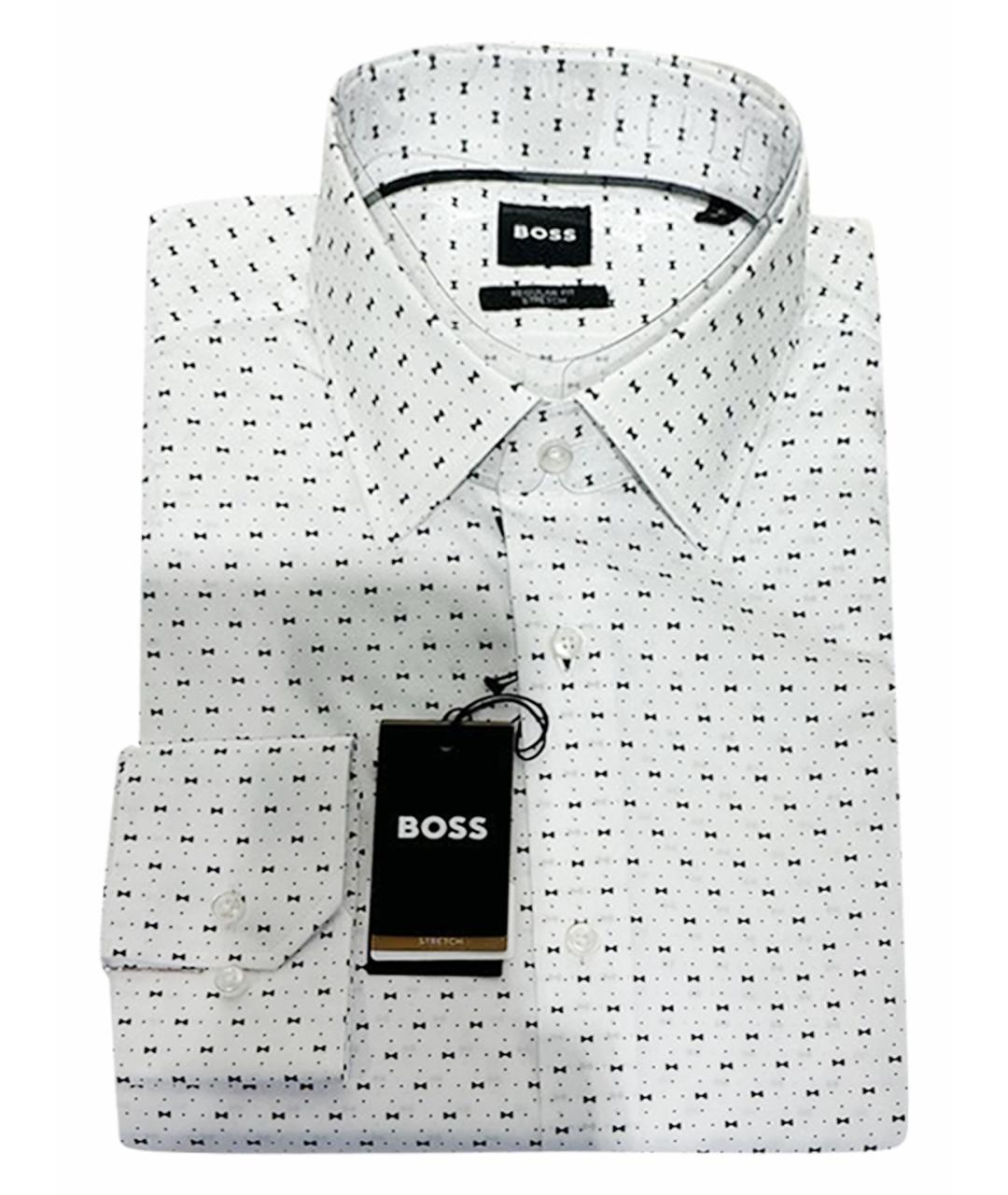 HUGO BOSS Белая хлопковая кэжуал рубашка, фото 1