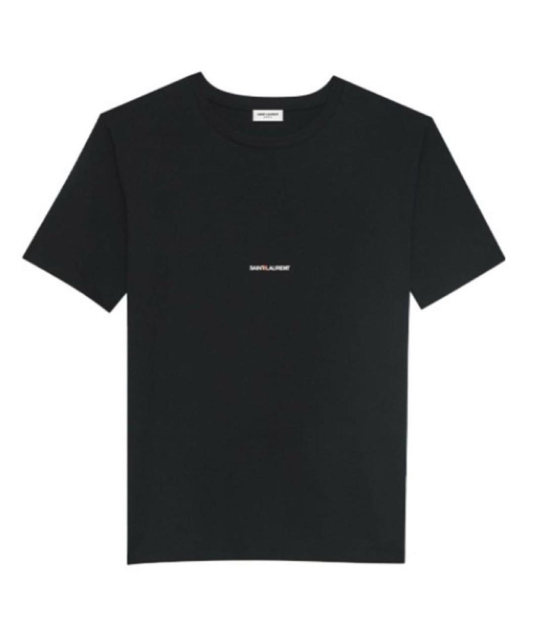 SAINT LAURENT Черная хлопковая футболка, фото 7