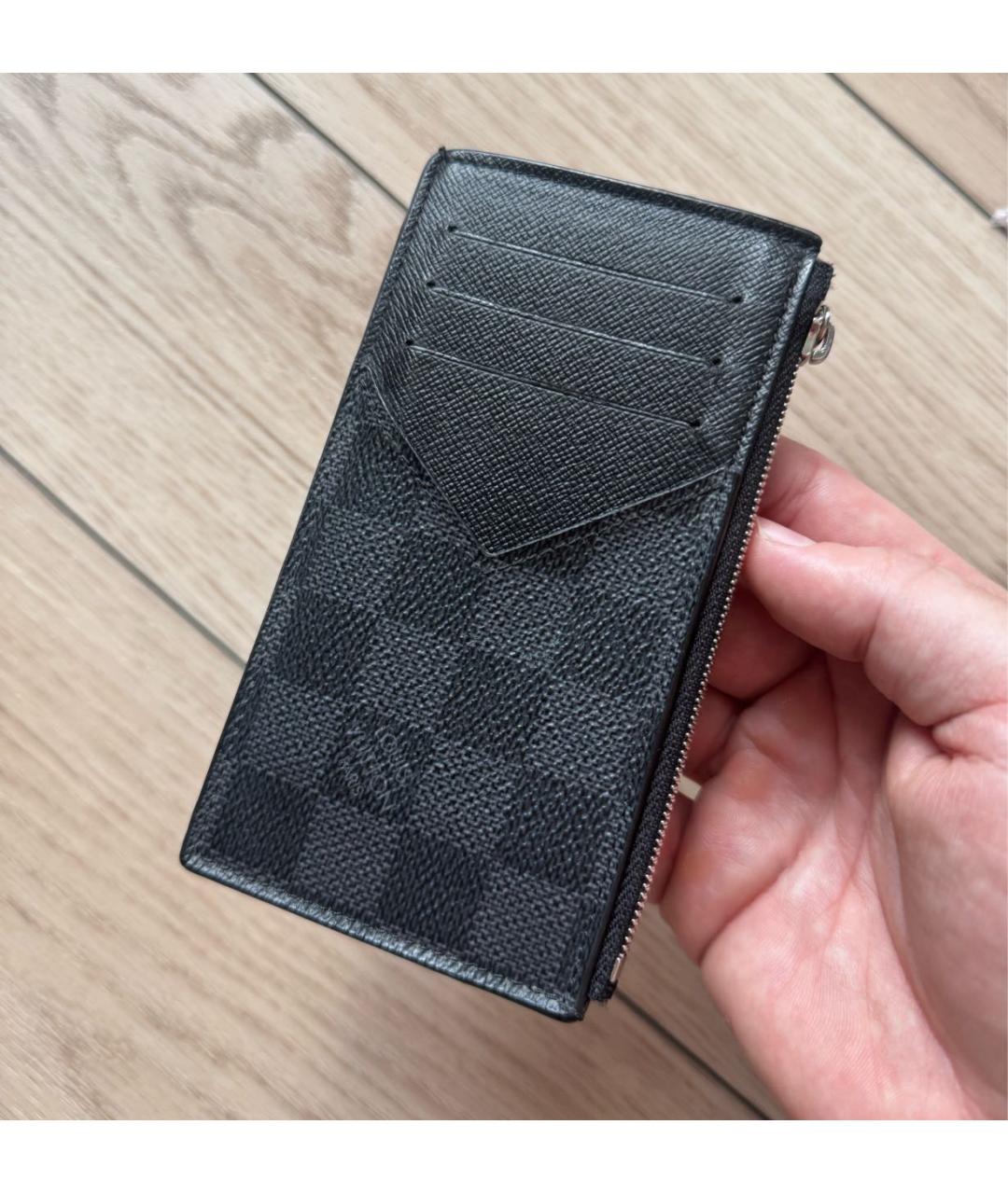 LOUIS VUITTON Черный кардхолдер, фото 3