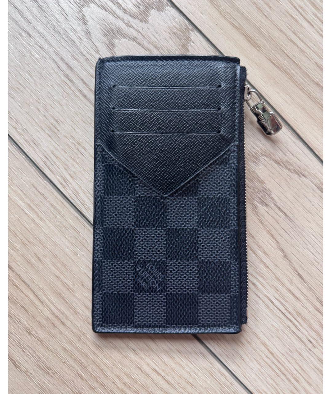LOUIS VUITTON Черный кардхолдер, фото 2