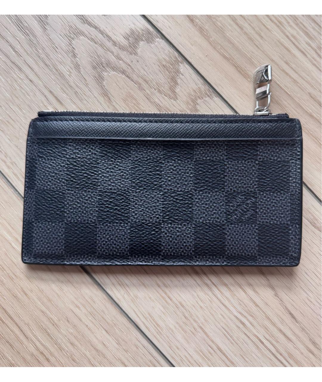 LOUIS VUITTON Черный кардхолдер, фото 4