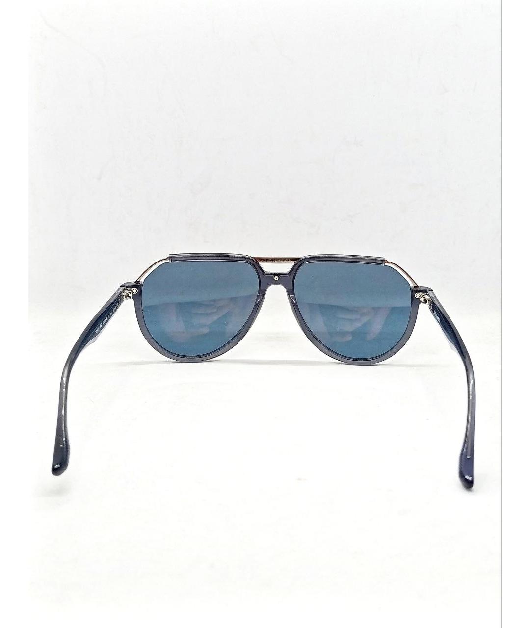 TRUSSARDI Голубые пластиковые солнцезащитные очки, фото 4