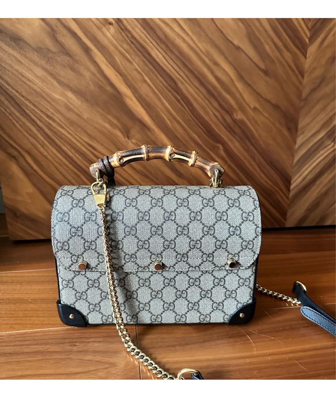 GUCCI Бежевая сумка с короткими ручками, фото 3