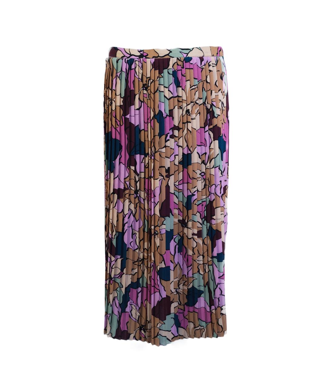 DRIES VAN NOTEN Мульти полиэстеровая юбка миди, фото 6