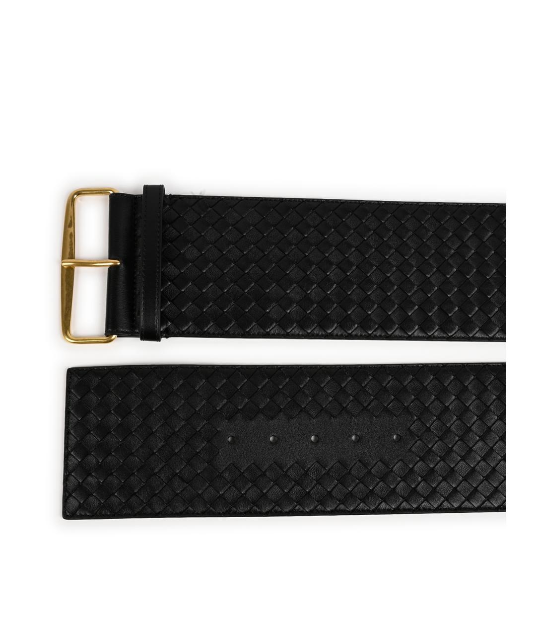 BOTTEGA VENETA Черный кожаный ремень, фото 3