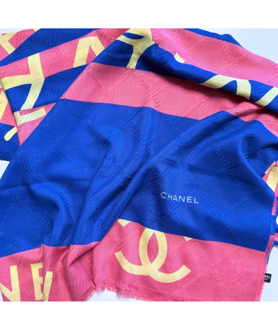 CHANEL Мульти кашемировый шарф, фото 7