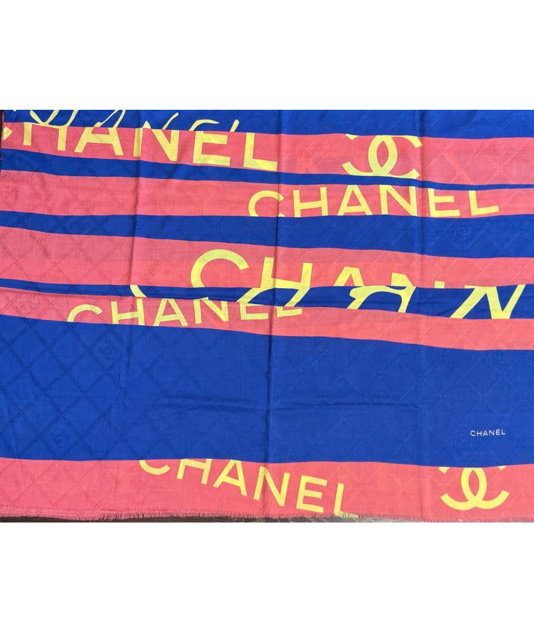 CHANEL Мульти кашемировый шарф, фото 4