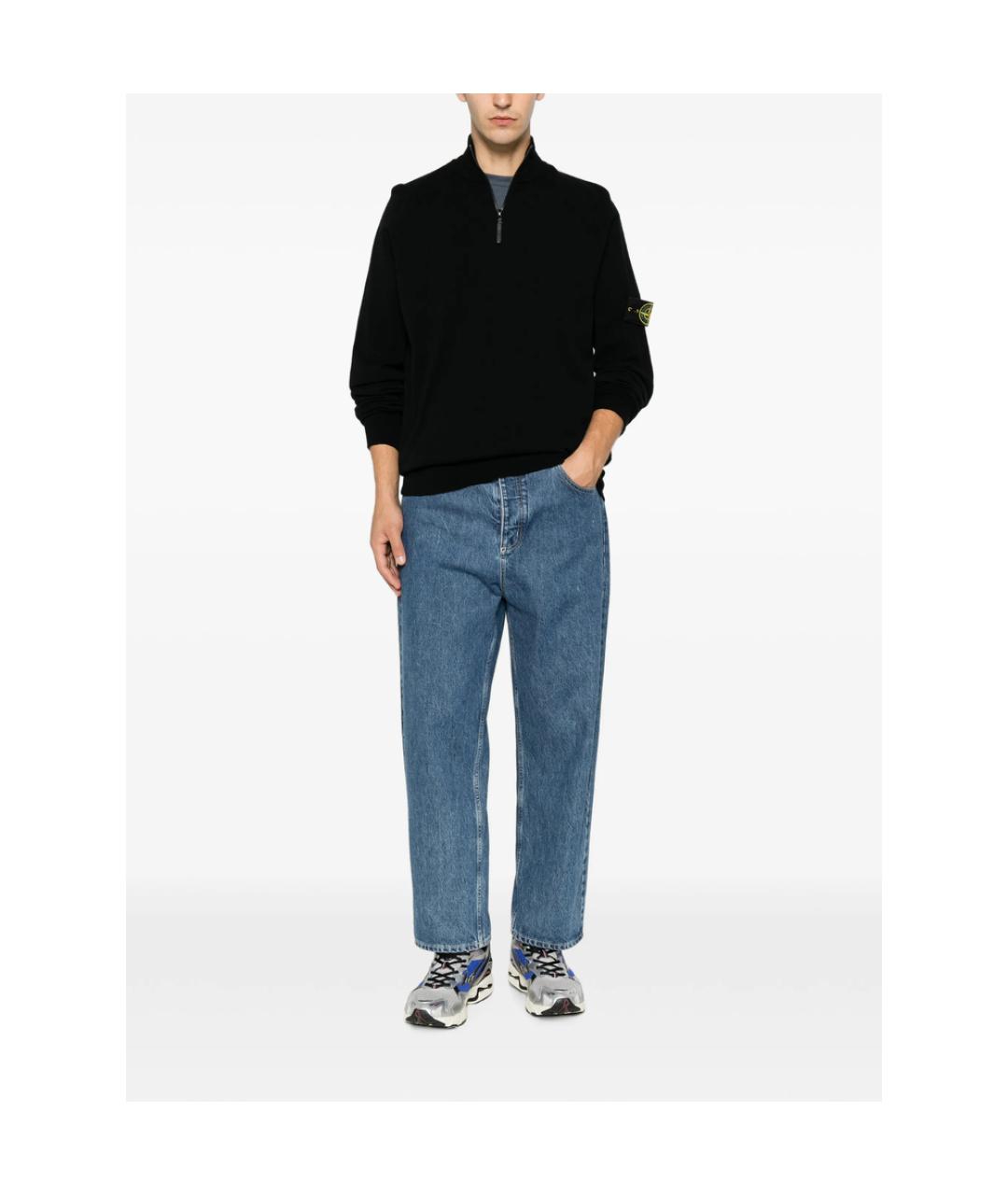 STONE ISLAND Черный джемпер / свитер, фото 4