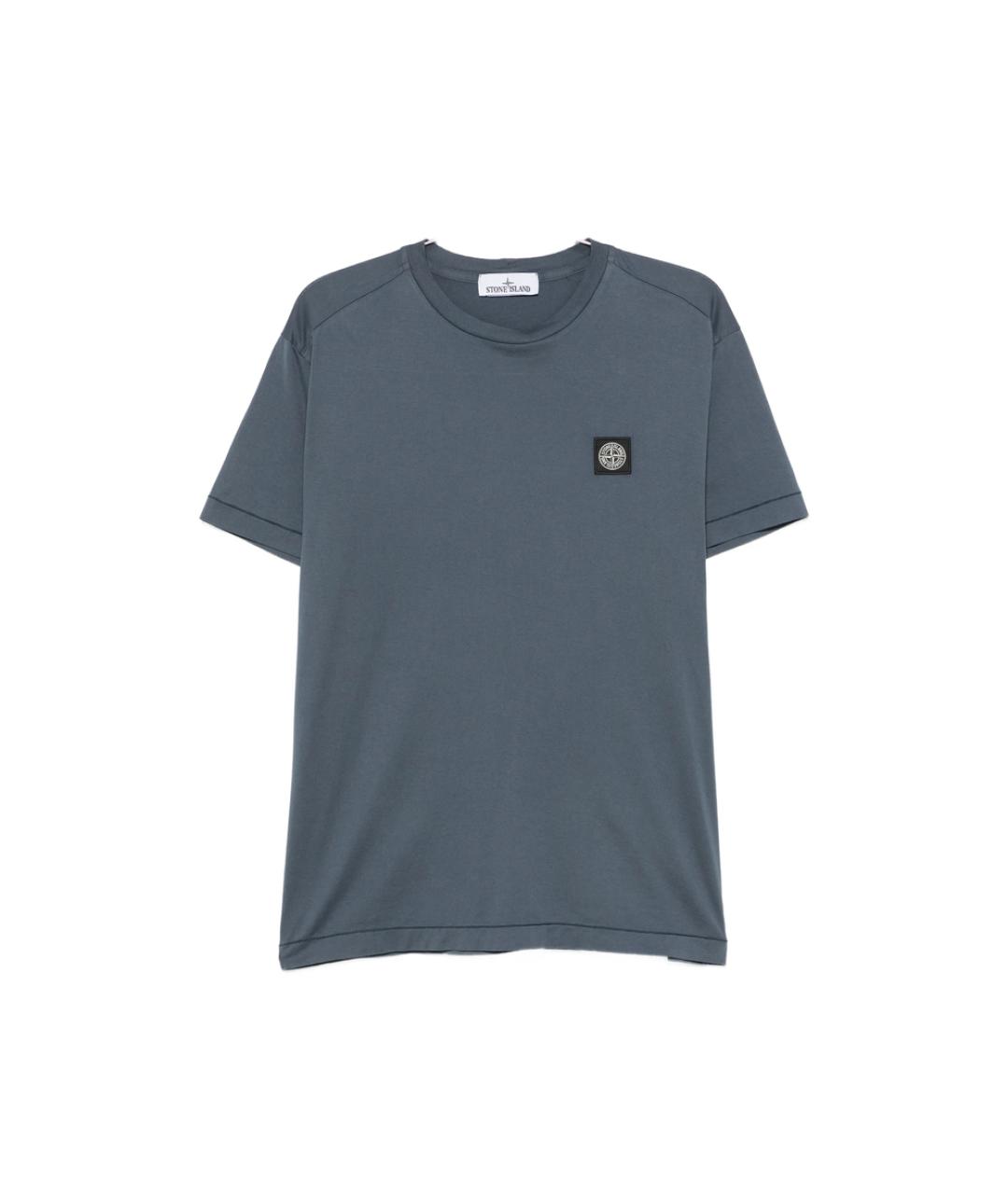 STONE ISLAND Синяя футболка, фото 1