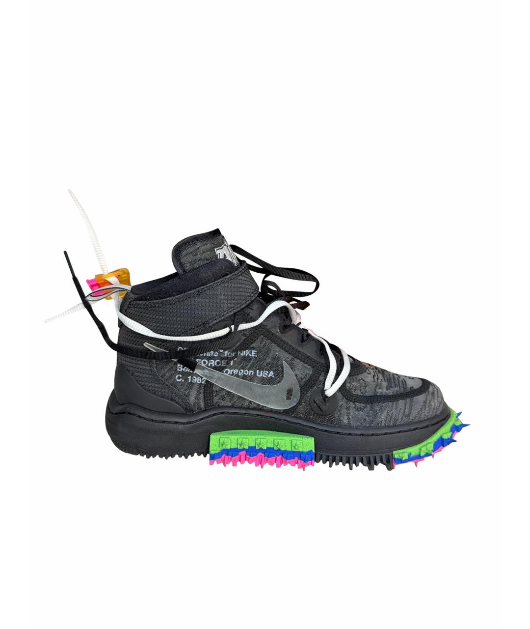 NIKE Черные текстильные кеды, фото 1