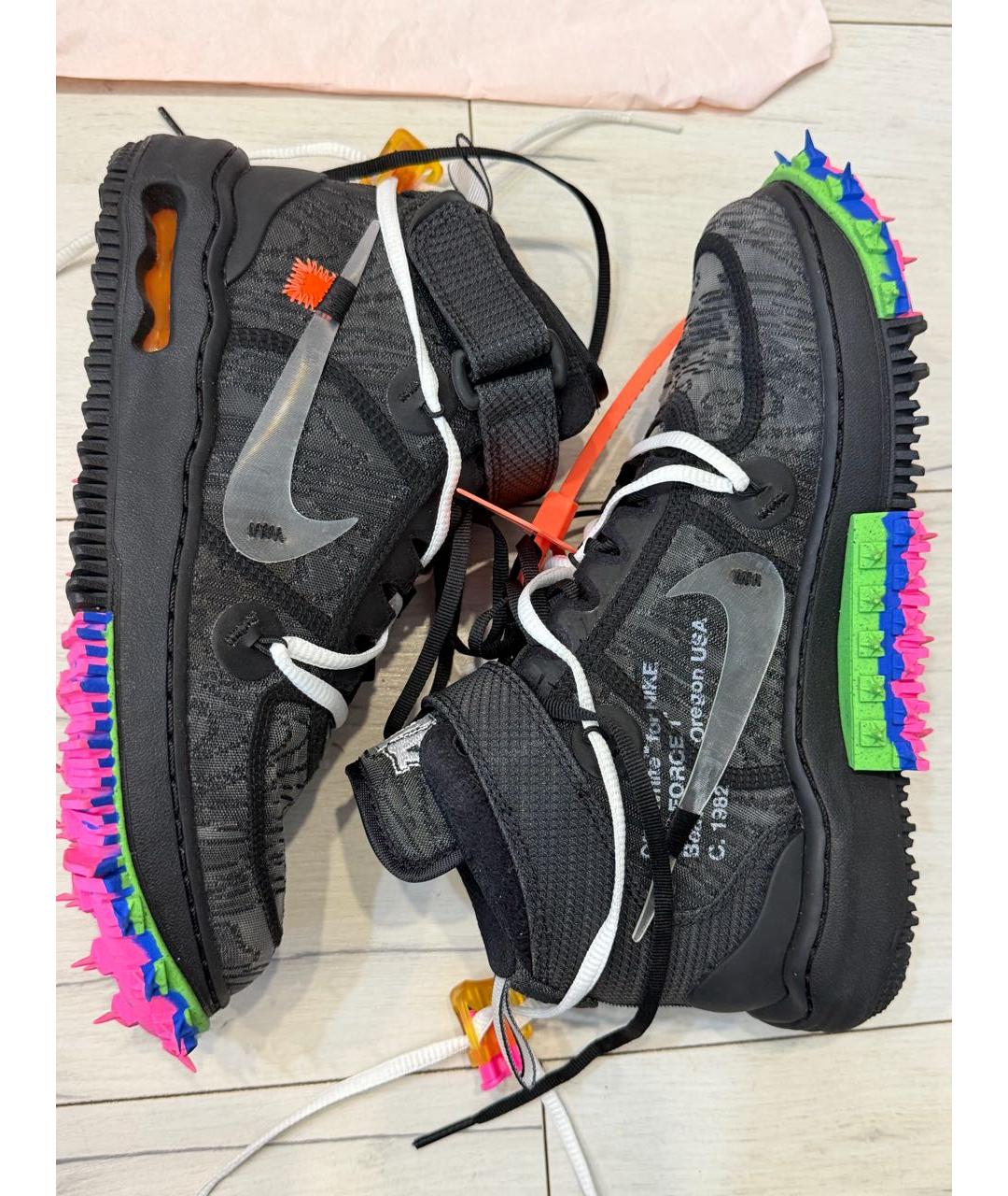 NIKE Черные текстильные кеды, фото 2