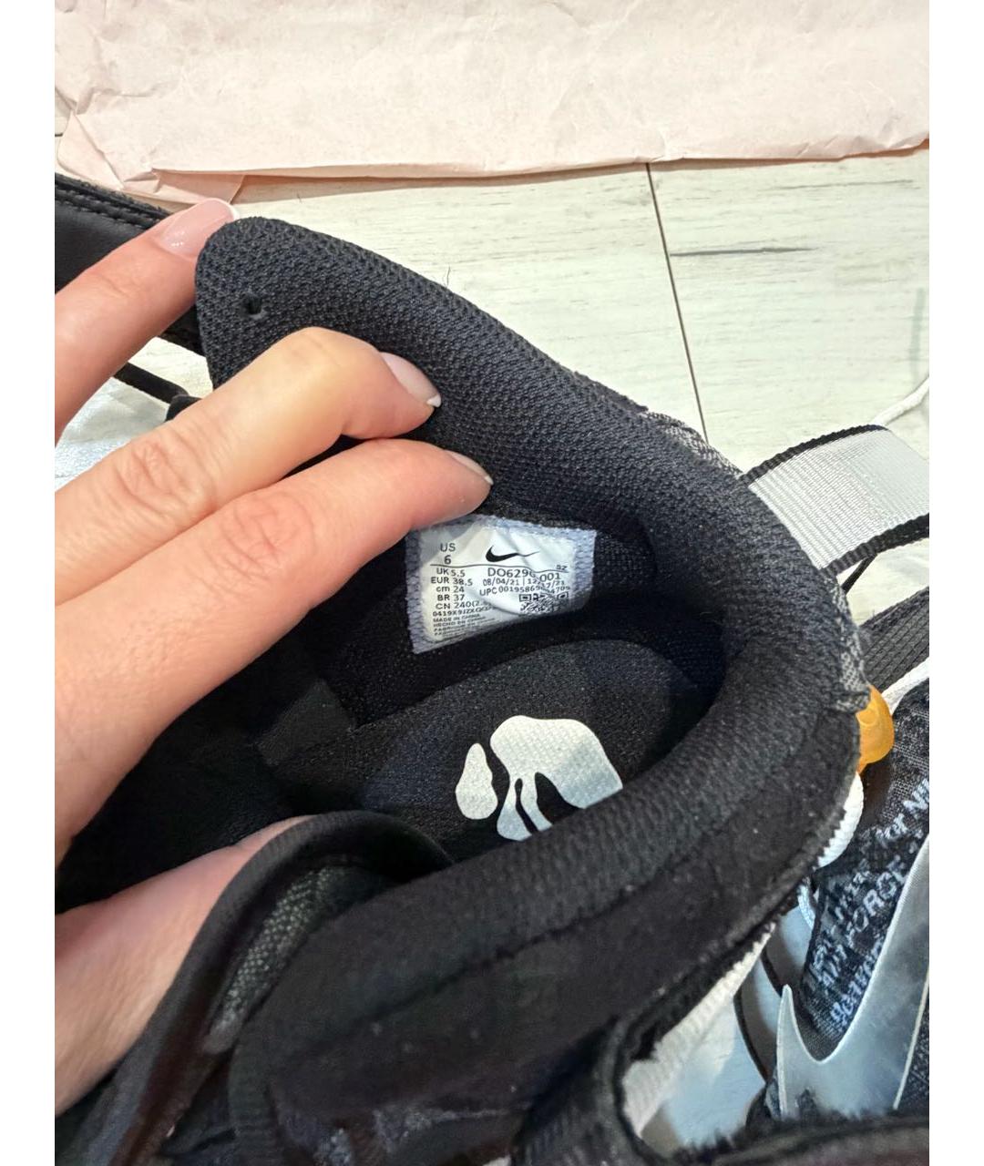 NIKE Черные текстильные кеды, фото 5