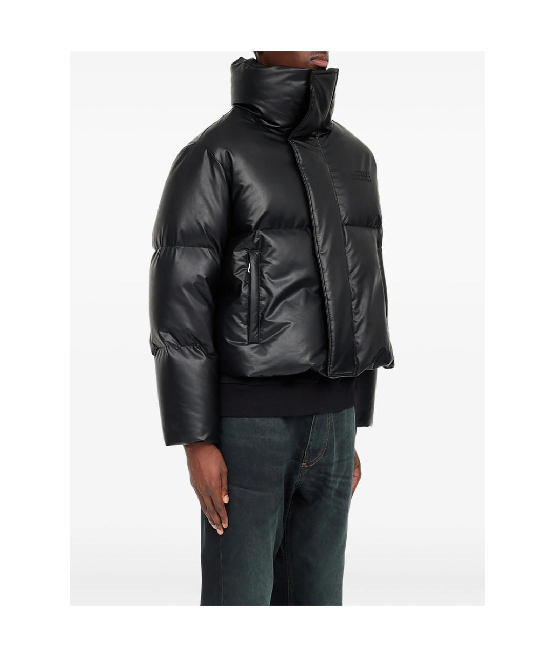 MM6 MAISON MARGIELA Черная полиэстеровая куртка, фото 4