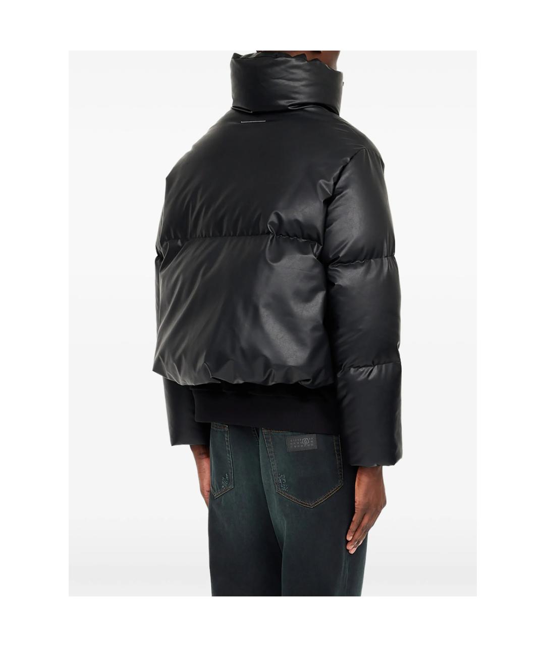 MM6 MAISON MARGIELA Черная полиэстеровая куртка, фото 5
