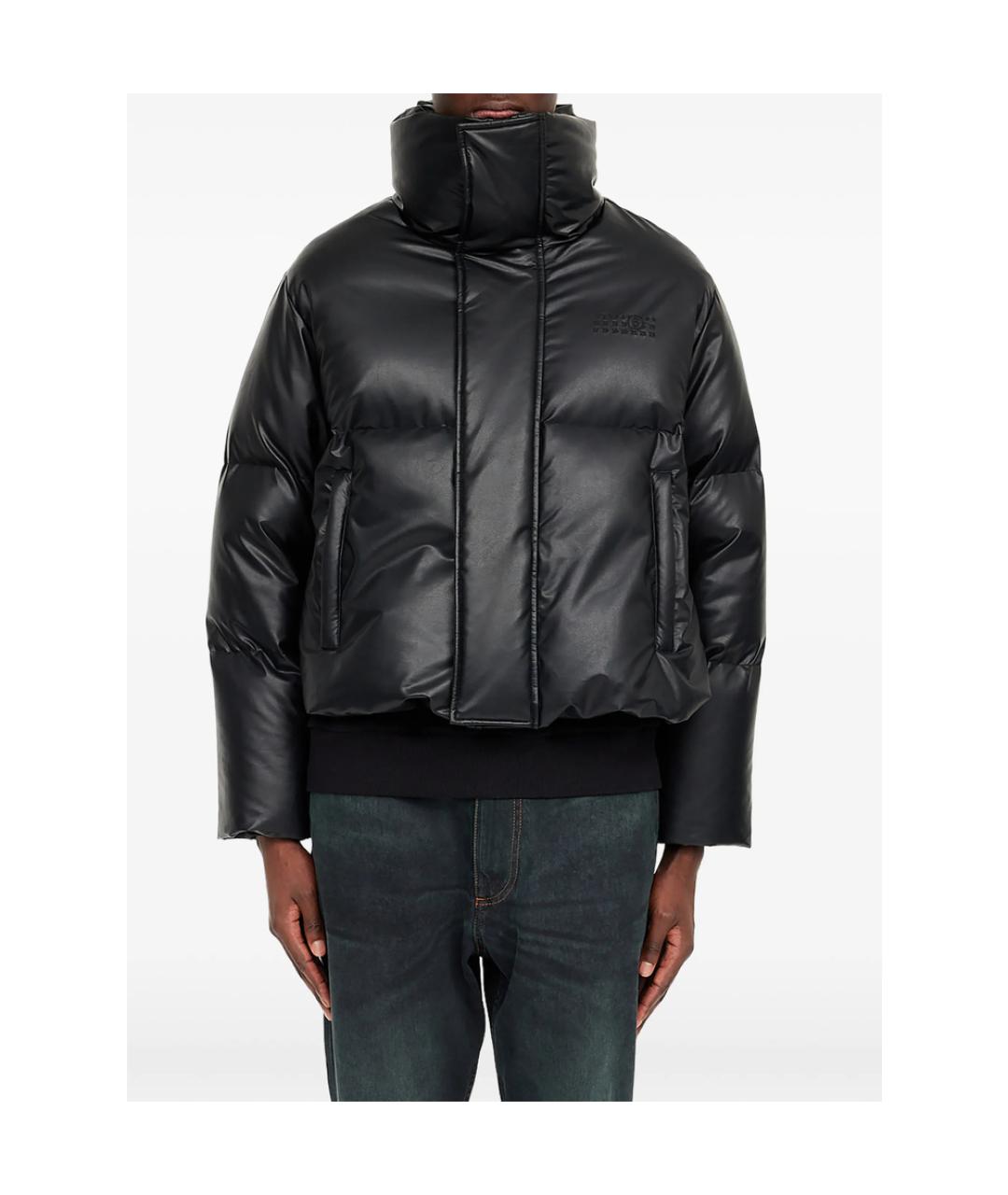 MM6 MAISON MARGIELA Черная полиэстеровая куртка, фото 6