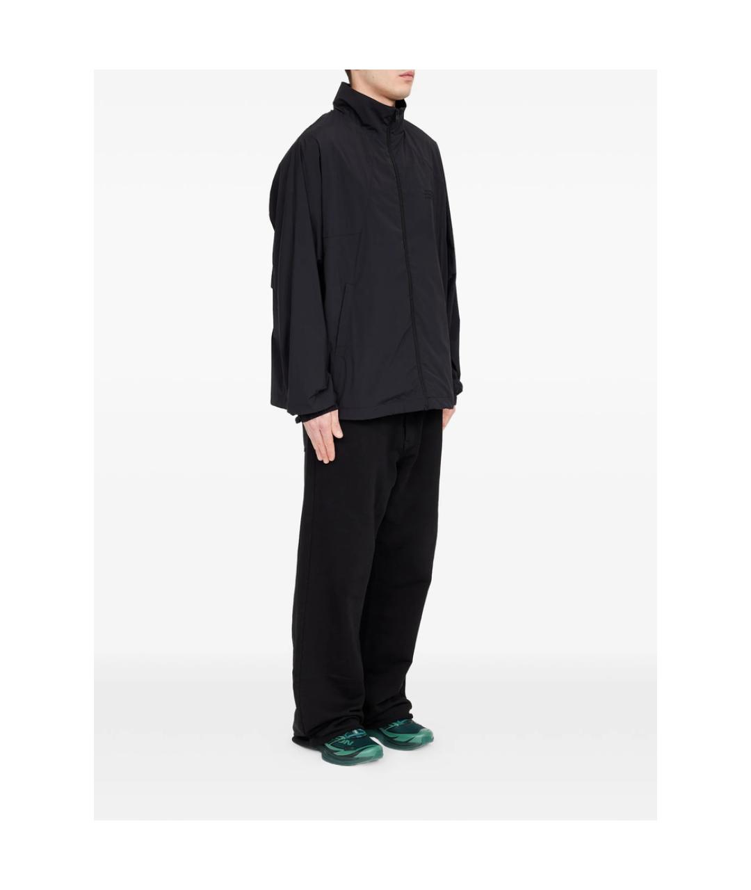 MM6 MAISON MARGIELA Черная полиамидовая куртка, фото 4