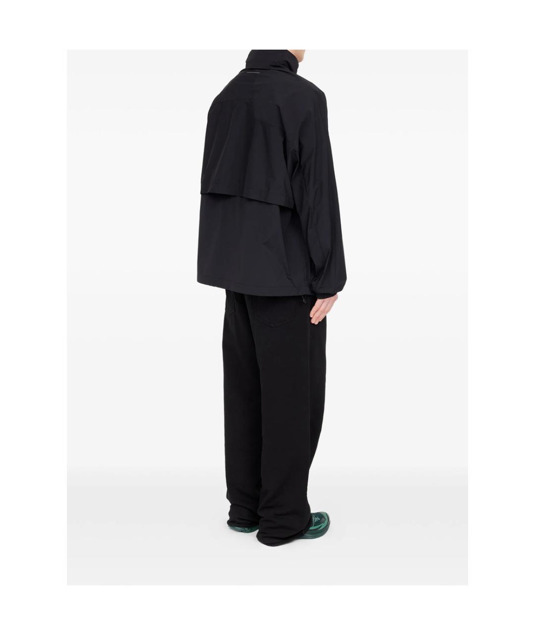 MM6 MAISON MARGIELA Черная полиамидовая куртка, фото 5