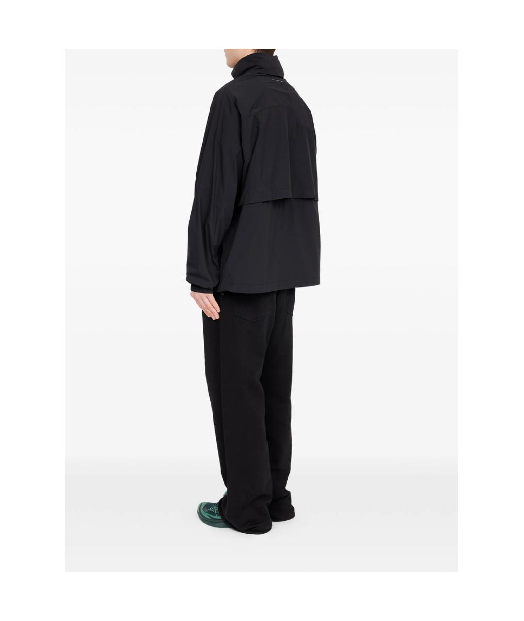 MM6 MAISON MARGIELA Черная полиамидовая куртка, фото 3