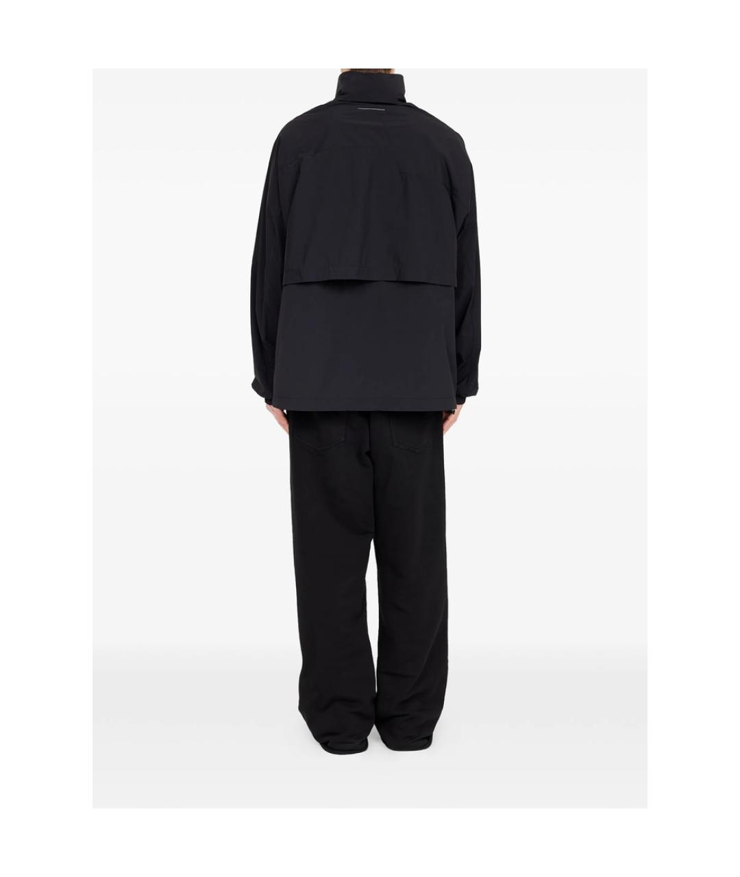 MM6 MAISON MARGIELA Черная полиамидовая куртка, фото 2