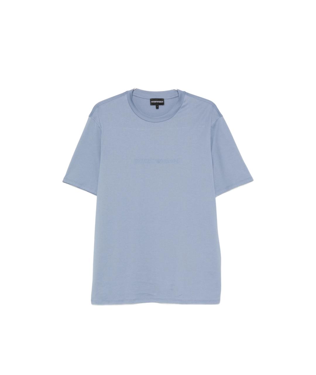 EMPORIO ARMANI Синяя футболка, фото 1