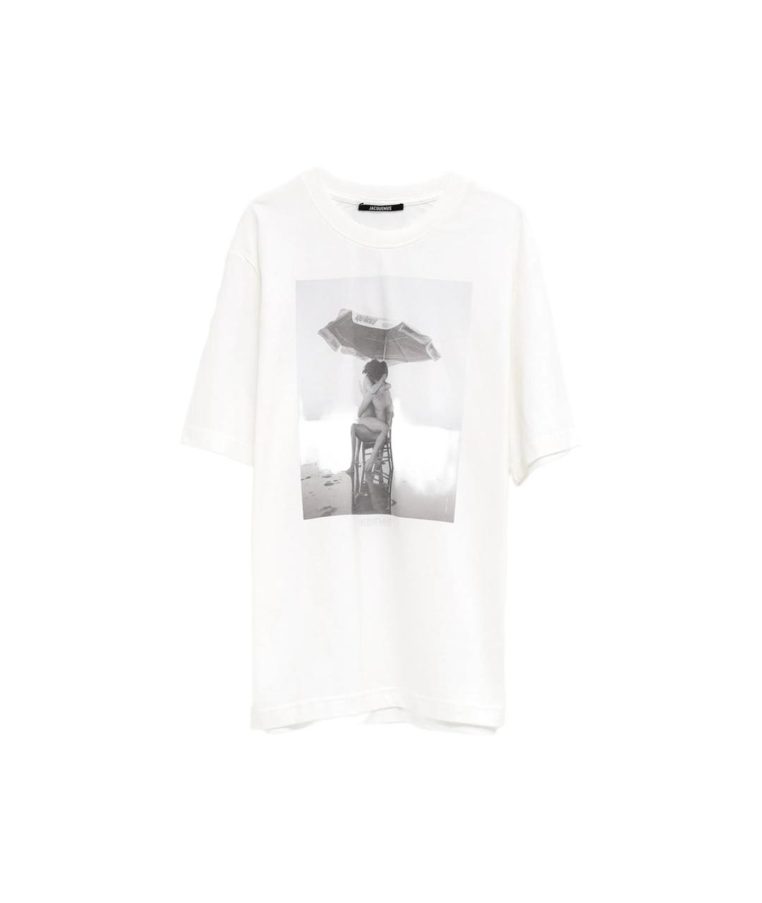 JACQUEMUS Белая футболка, фото 1