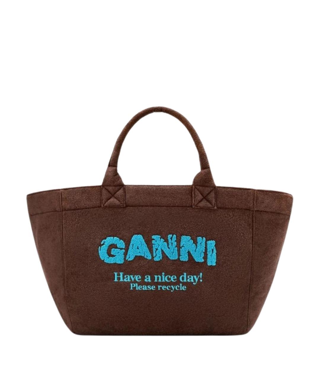 GANNI Мульти тканевая сумка тоут, фото 1