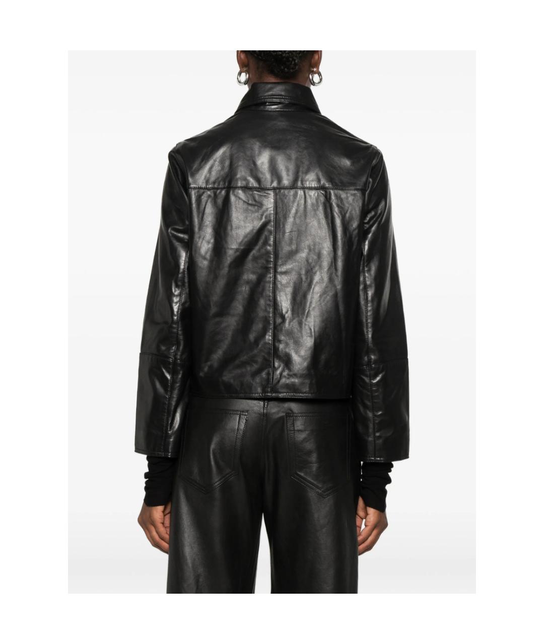 ZADIG & VOLTAIRE Черная кожаная куртка, фото 4