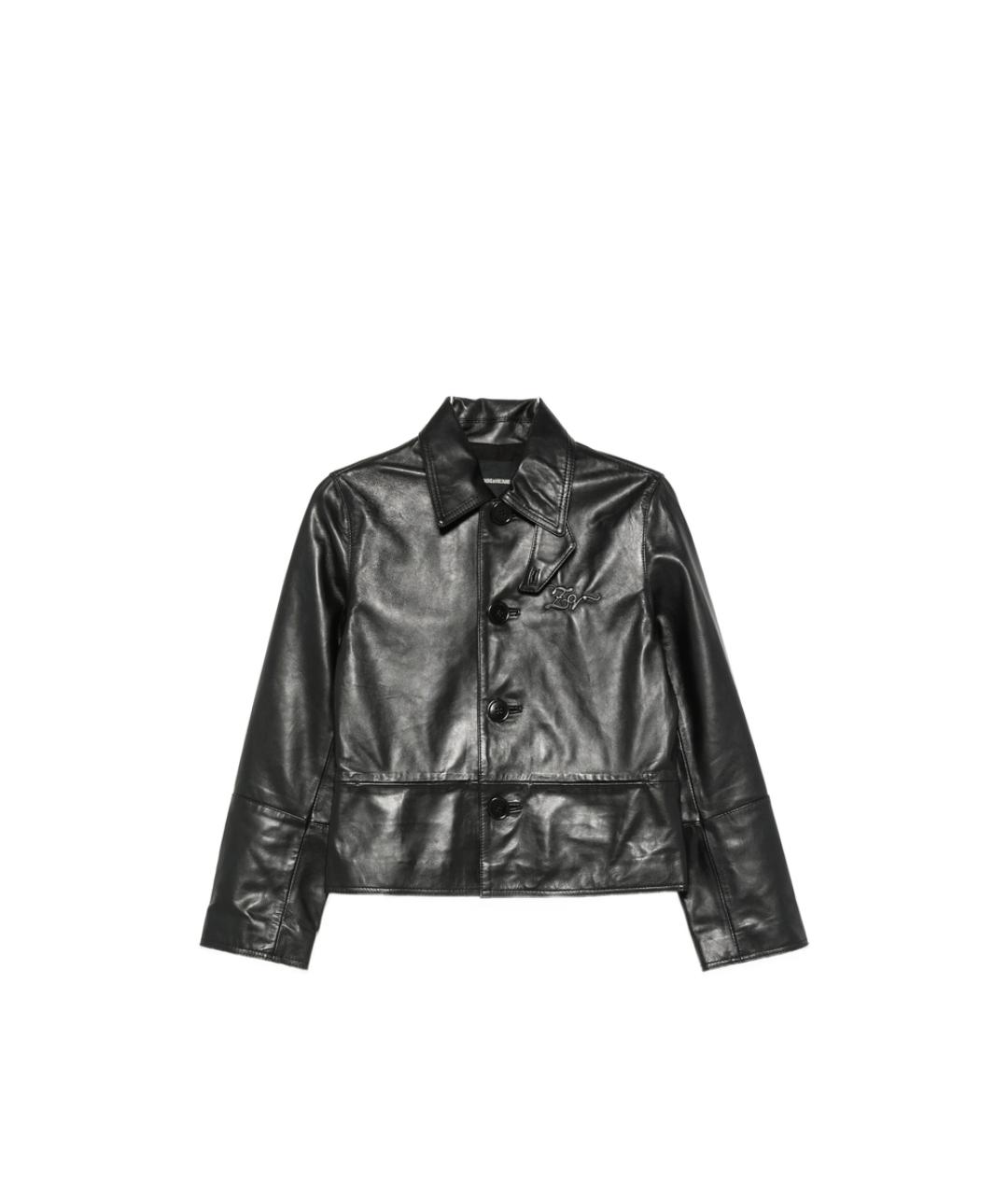 ZADIG & VOLTAIRE Черная кожаная куртка, фото 1
