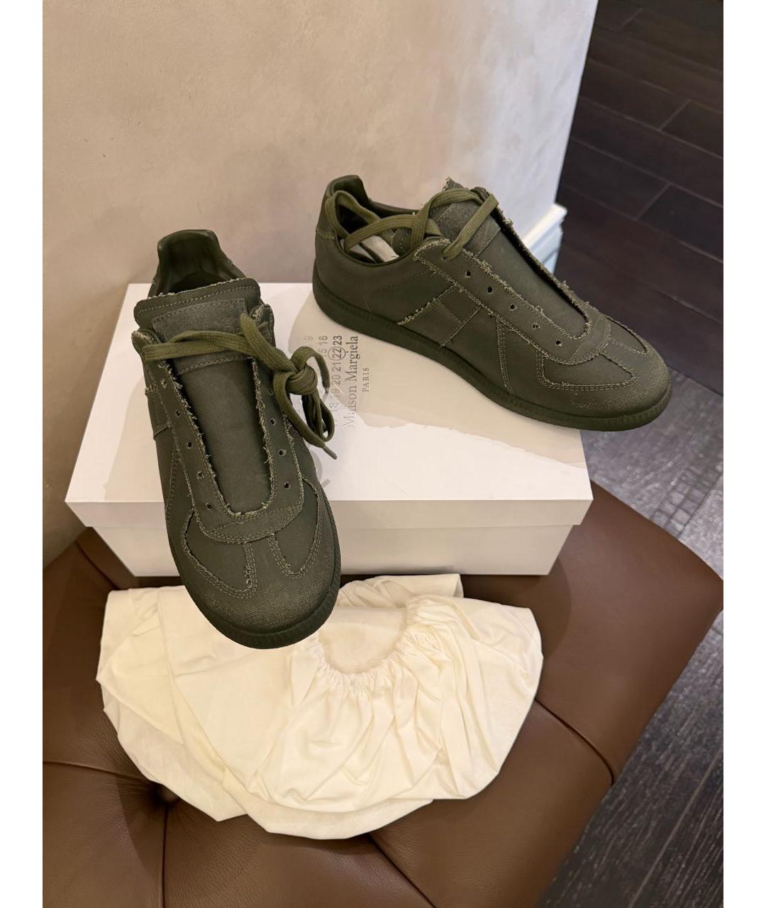 MAISON MARGIELA Хаки кеды, фото 8