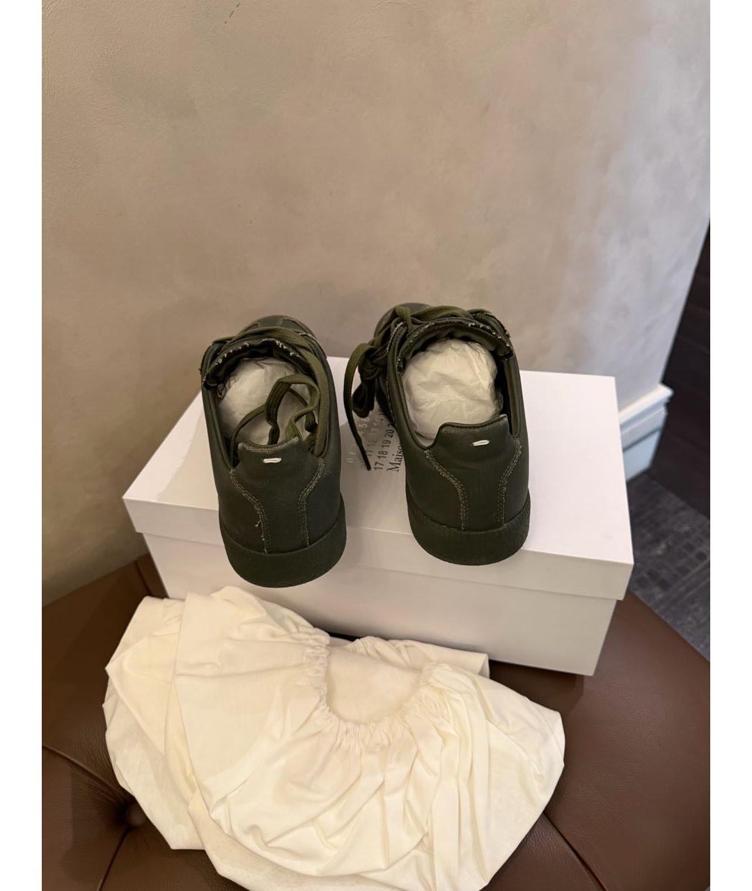 MAISON MARGIELA Хаки кеды, фото 5