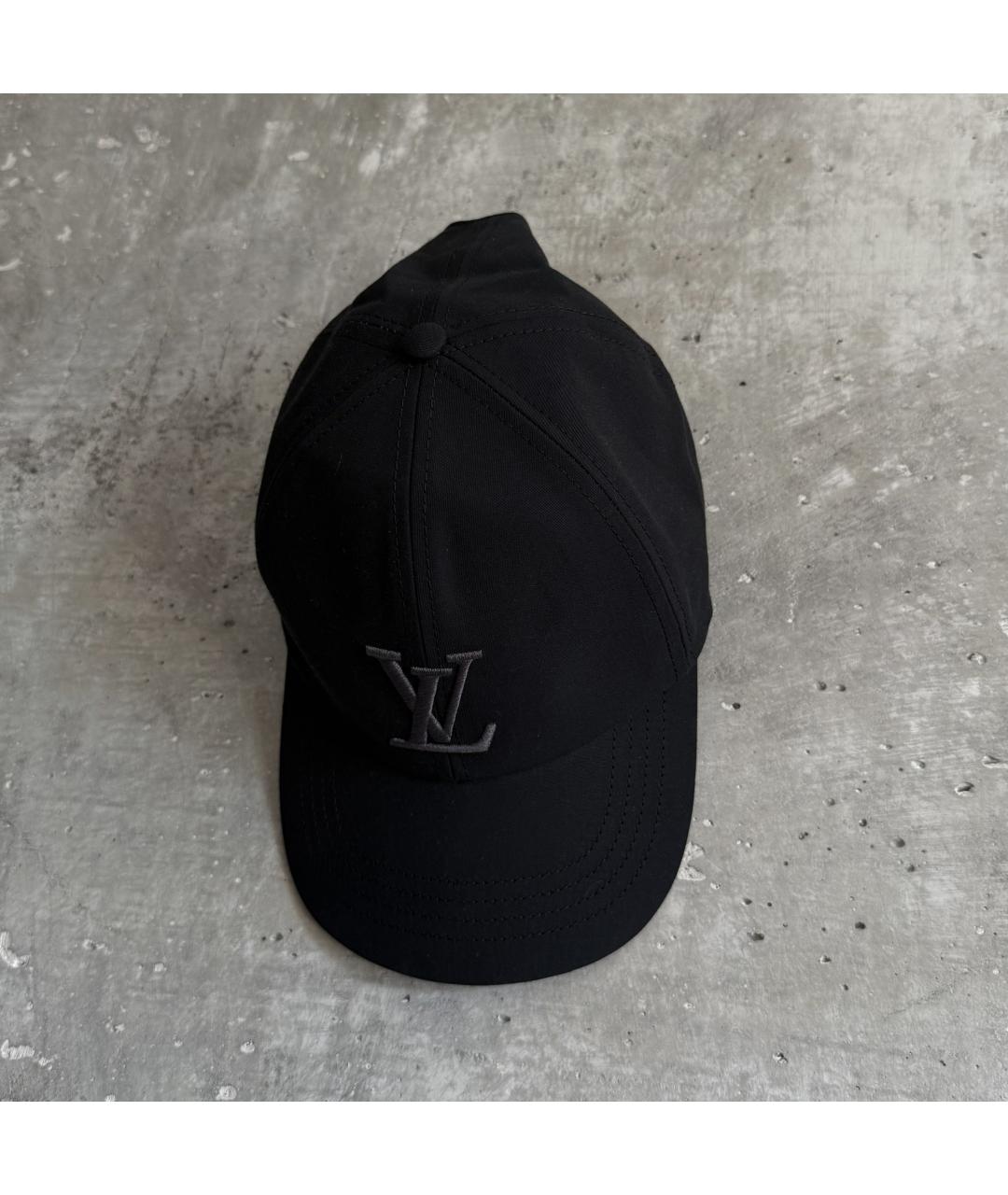 LOUIS VUITTON Черная хлопковая кепка, фото 2
