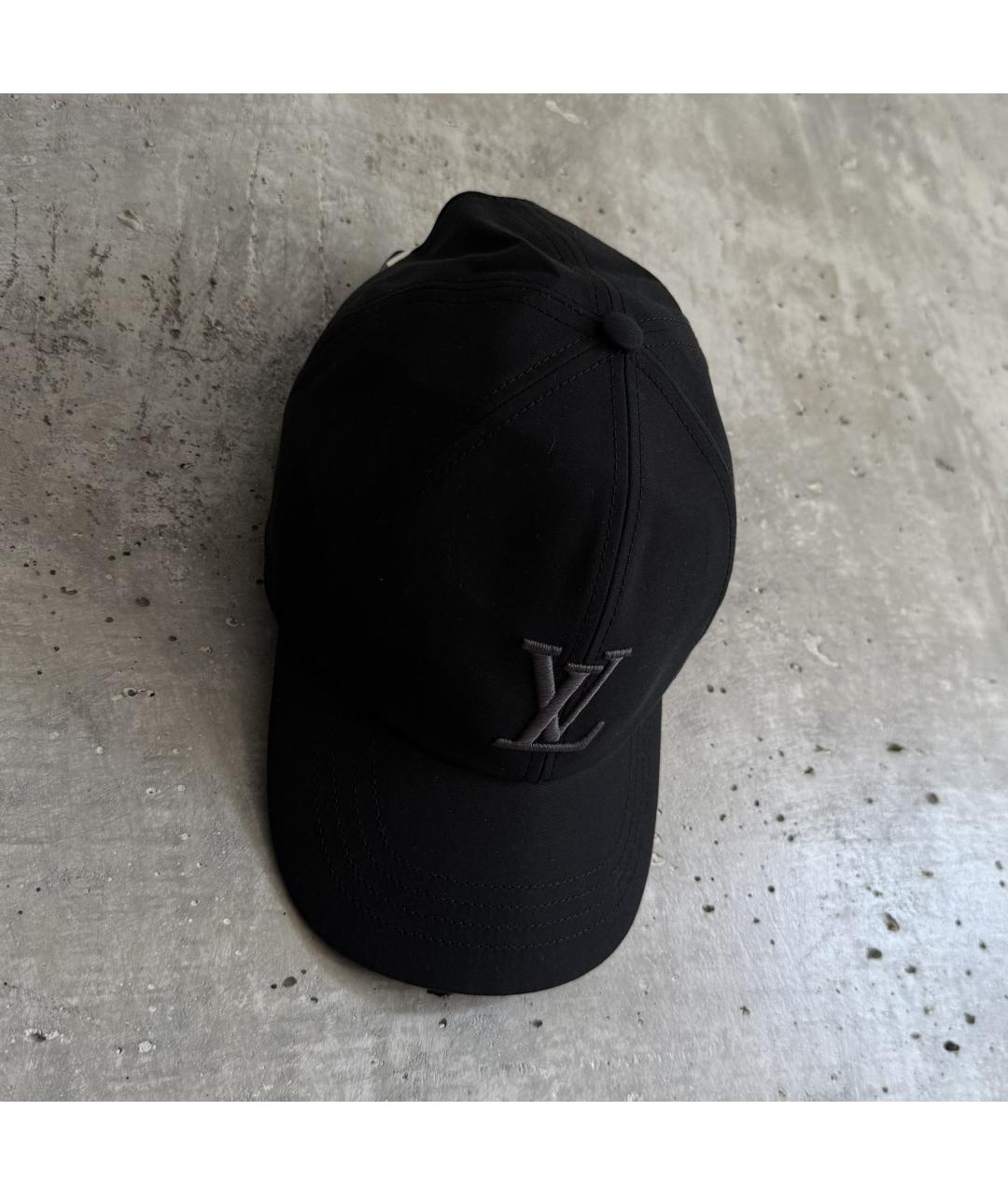 LOUIS VUITTON Черная хлопковая кепка, фото 3