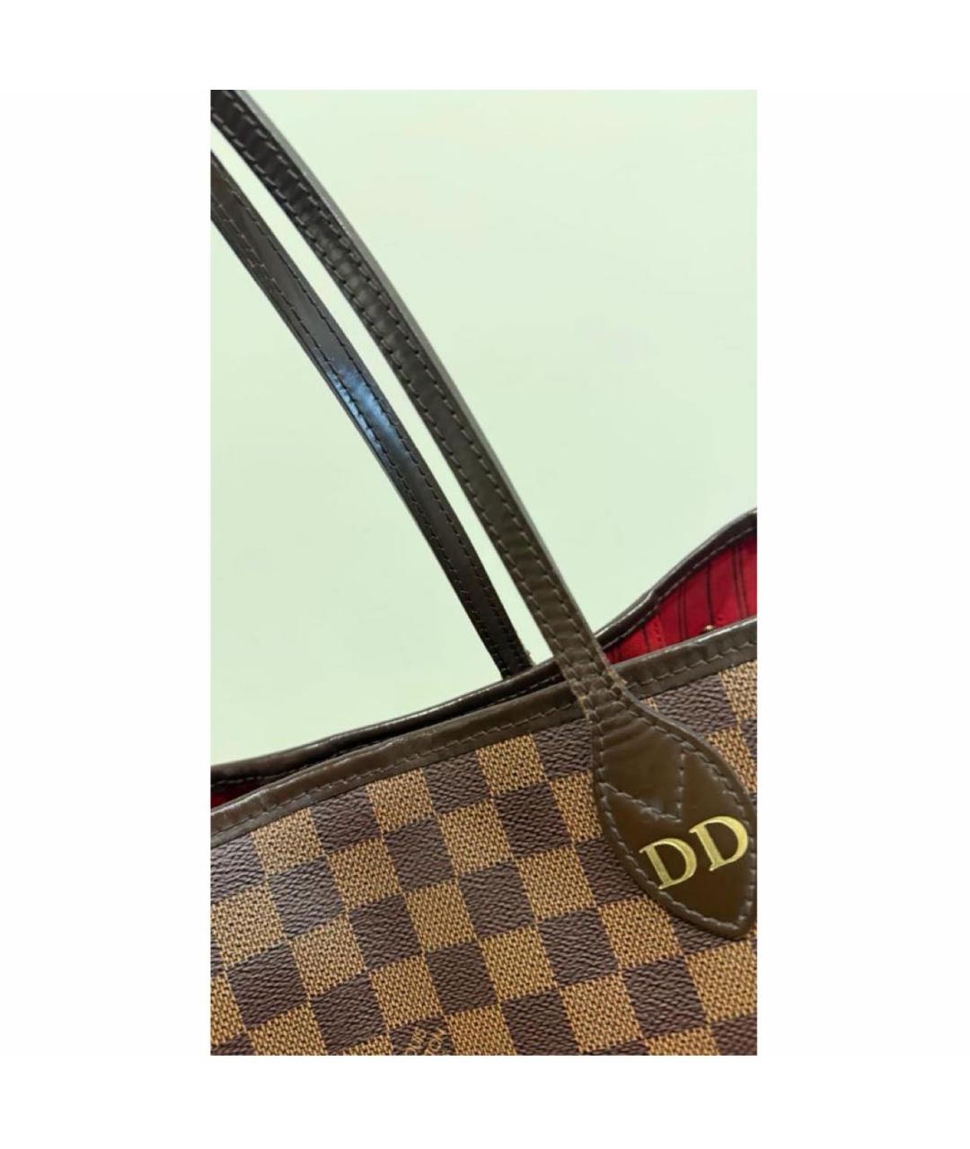 LOUIS VUITTON Коричневая сумка тоут, фото 3