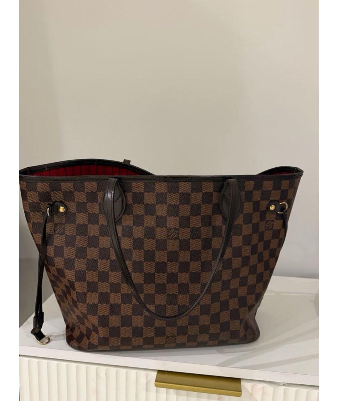 LOUIS VUITTON Коричневая сумка тоут, фото 8