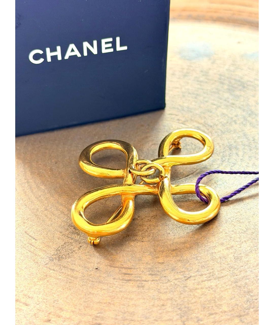 CHANEL Золотая булавка / брошь, фото 2