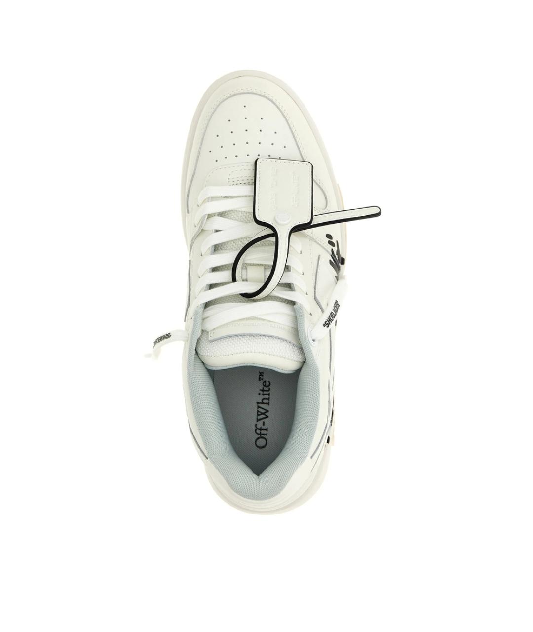 OFF-WHITE Белые синтетические низкие кроссовки / кеды, фото 4
