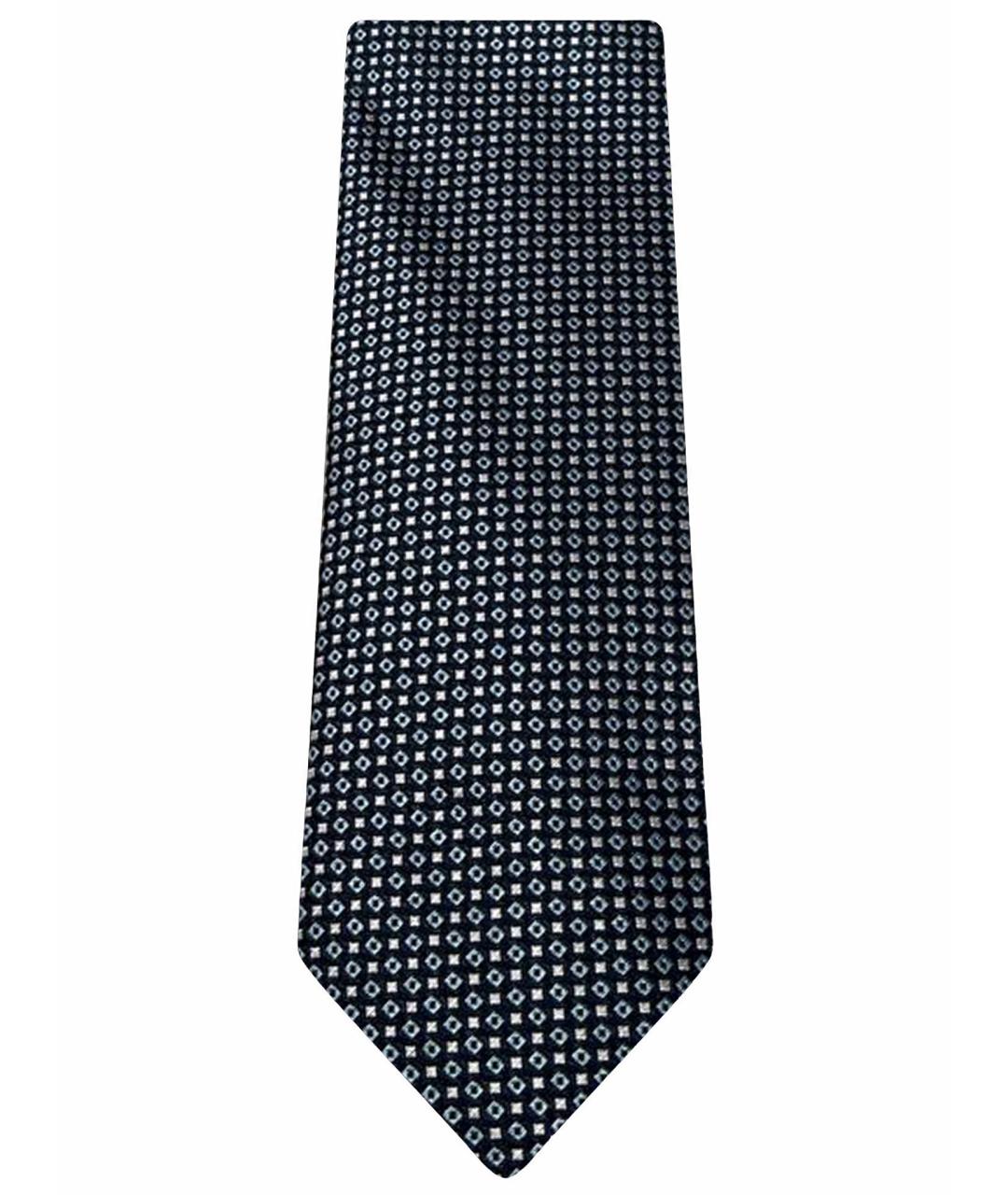 HUGO BOSS Синий шелковый галстук, фото 1