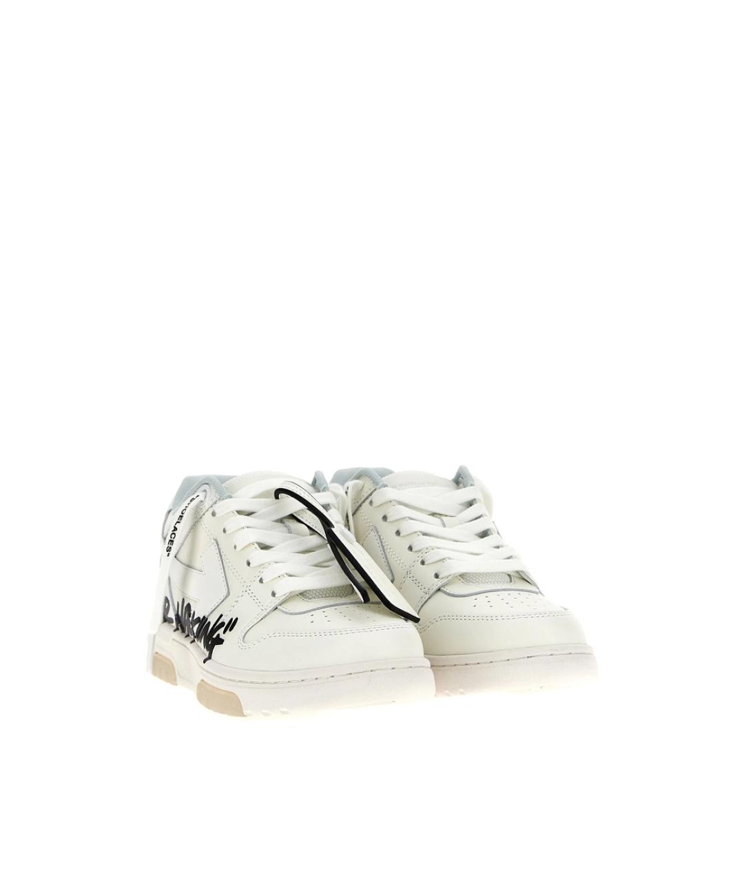 OFF-WHITE Белые синтетические кроссовки, фото 3