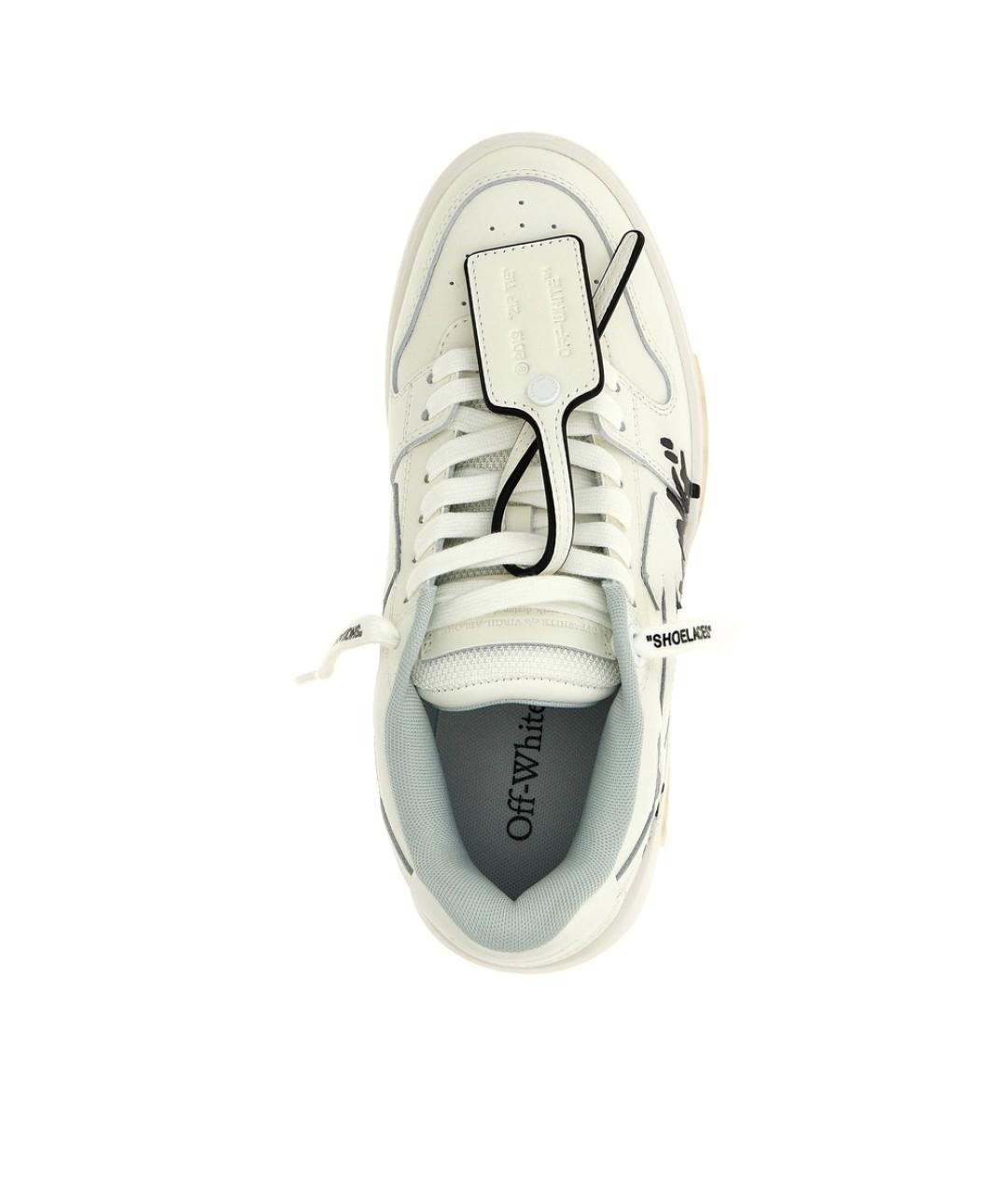 OFF-WHITE Белые синтетические кроссовки, фото 4