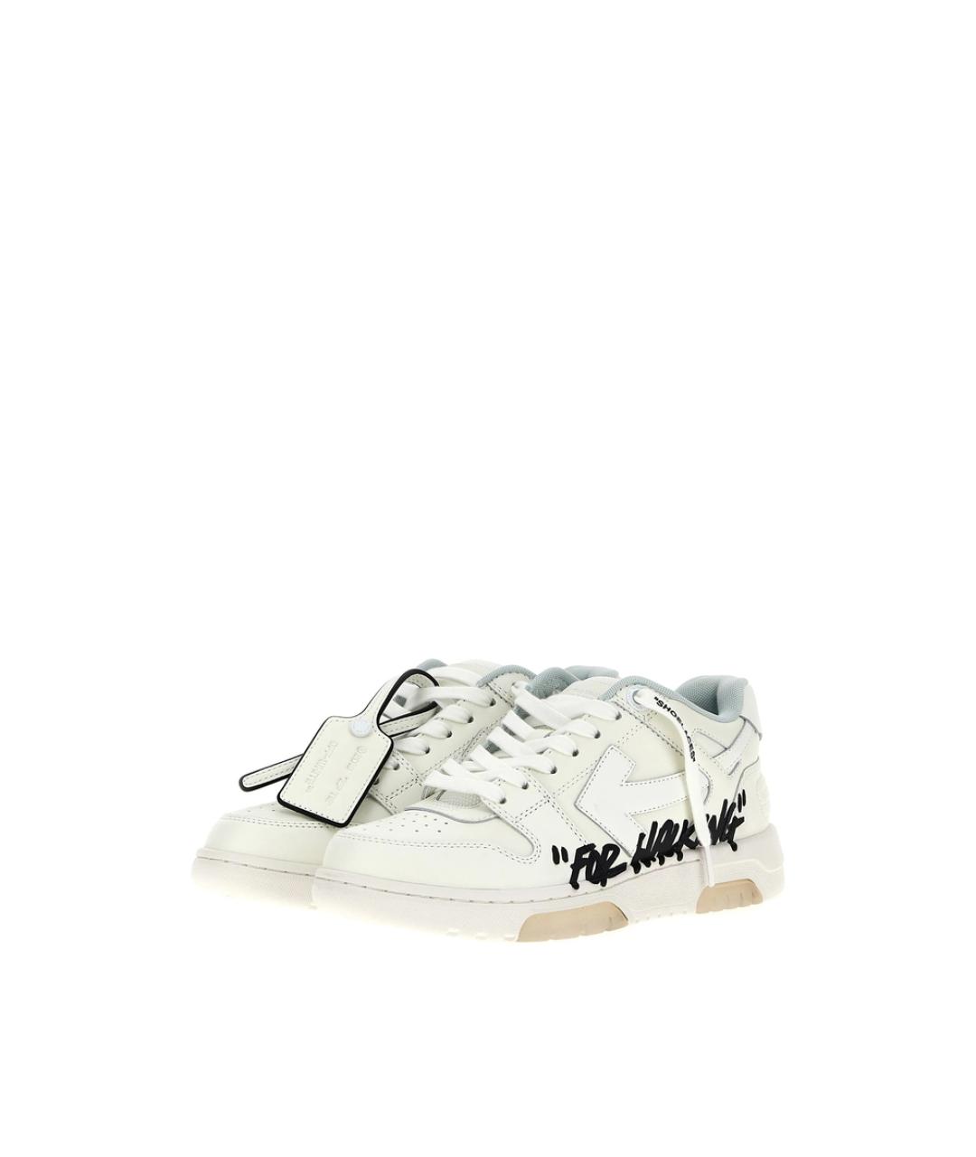 OFF-WHITE Белые синтетические кроссовки, фото 5