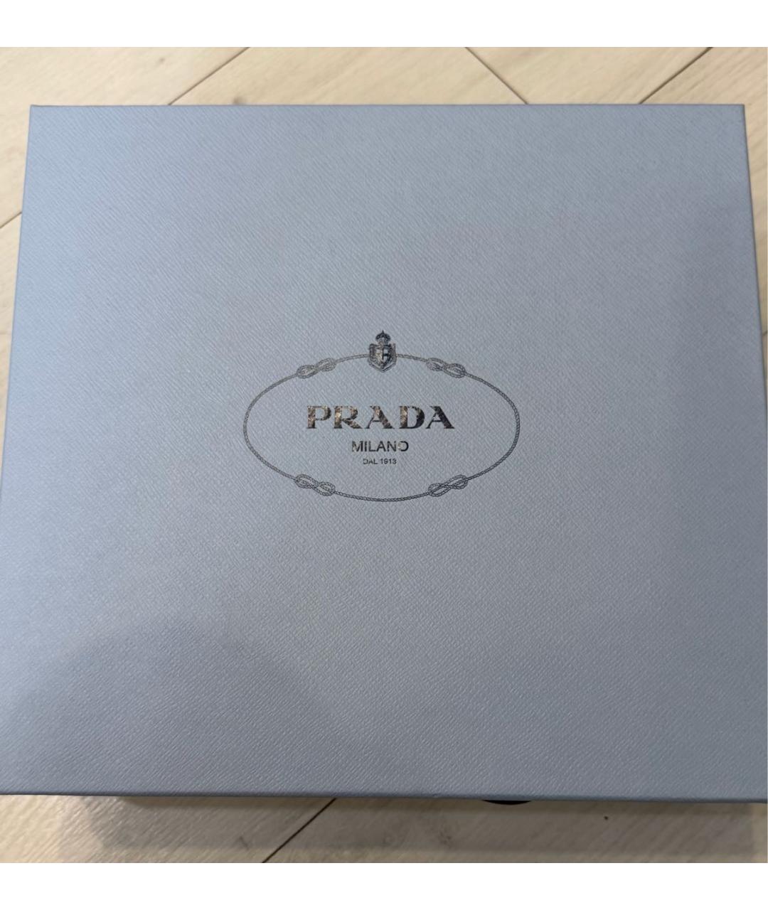 PRADA Бежевые лоферы из лакированной кожи, фото 7